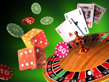 Baccarat card game with player and banker hands
